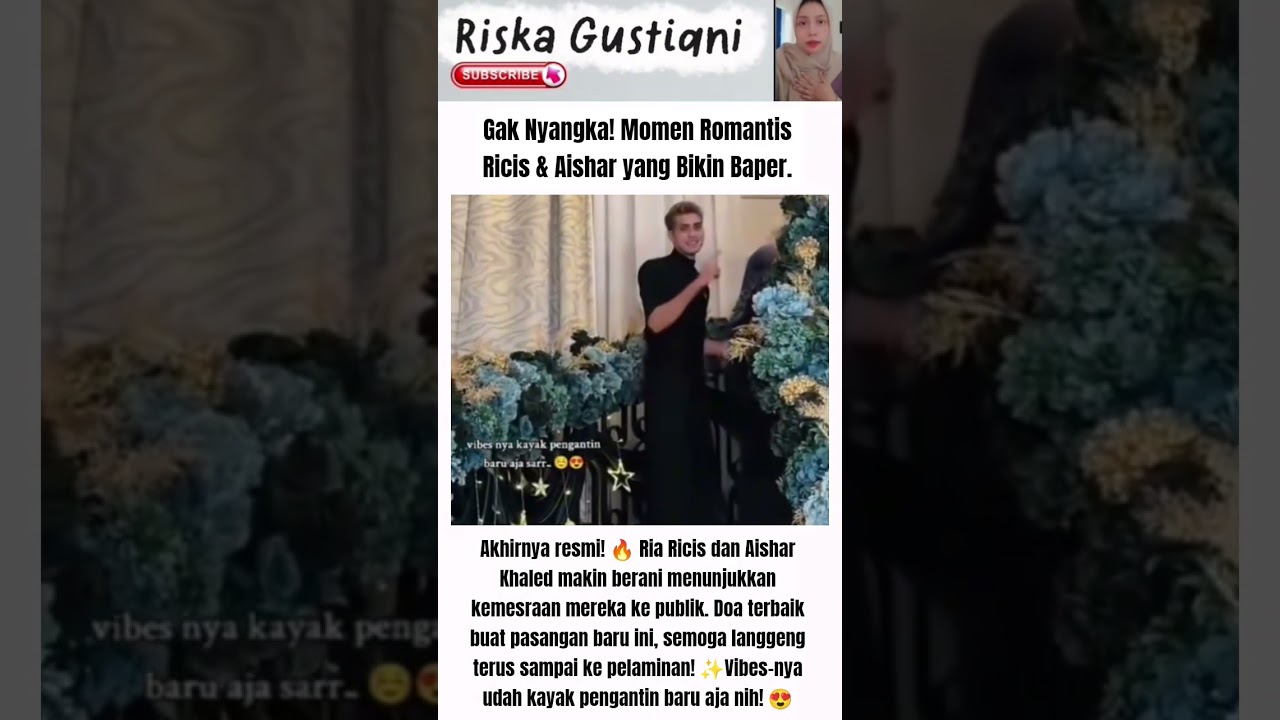 Gak Nyangka! Momen Romantis Ricis & Aishar yang Bikin Baper. #riaricis #aisharkhaled #shorts
