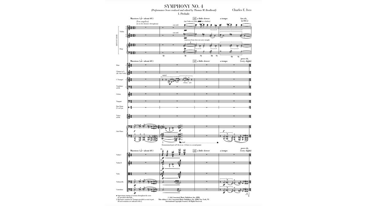 Ives - Symphony No. 4 [Score]