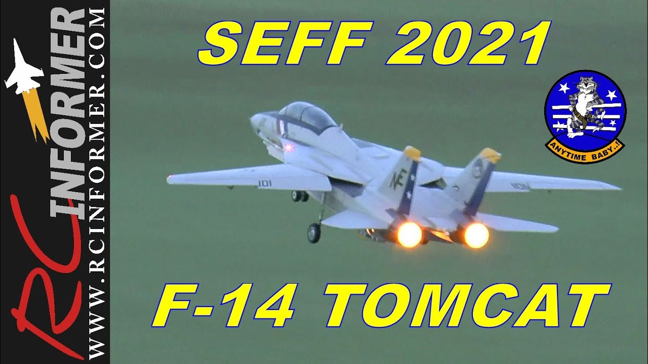 SEFF 2021 F-14 TOMCAT Demo at dusk By: RCINFORMER