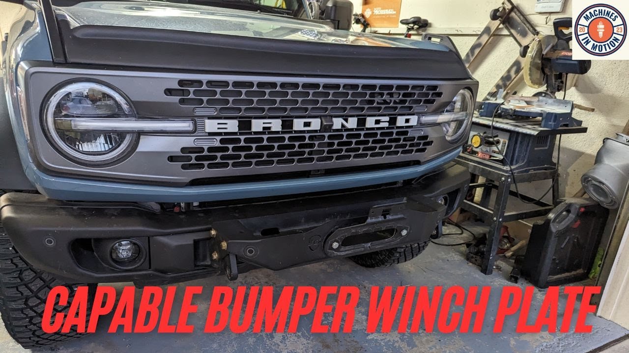 Winch Plate on Ford Bronco Capable Bumper