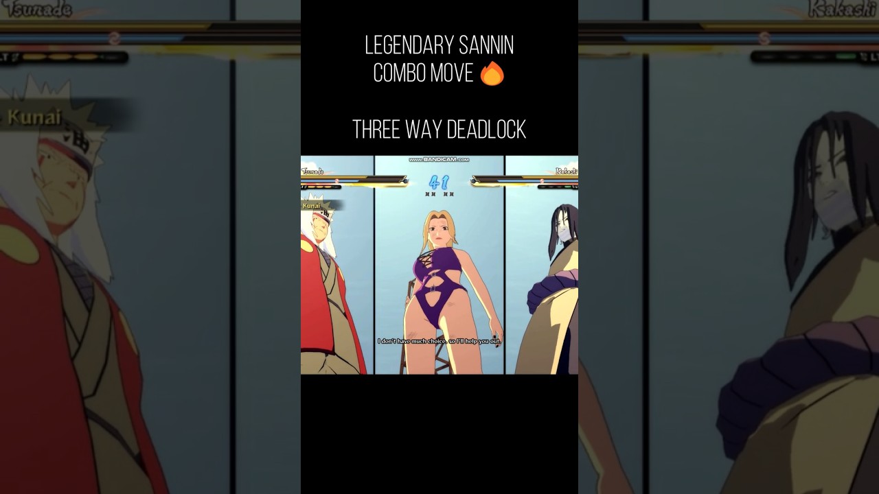 Legendary Sannin combo move - The Three Way Deadlock 