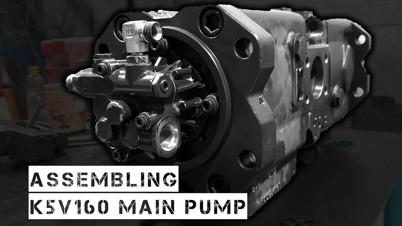 ASSEMBLY / REBUILD HYDRAULIC MAIN PUMP KAWASAKI K5V160 INSTALL SUMITOMO SH330-5