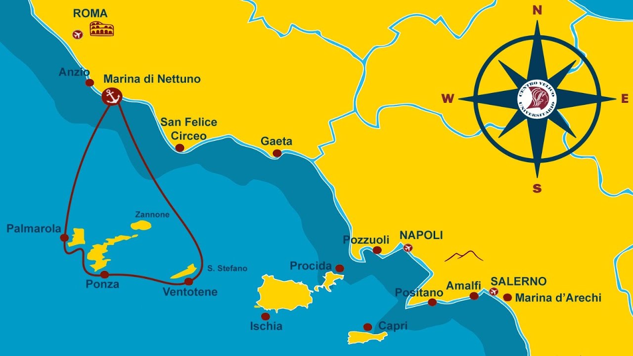 Zadig Sailing Experience: Itinerario Isole Pontine
