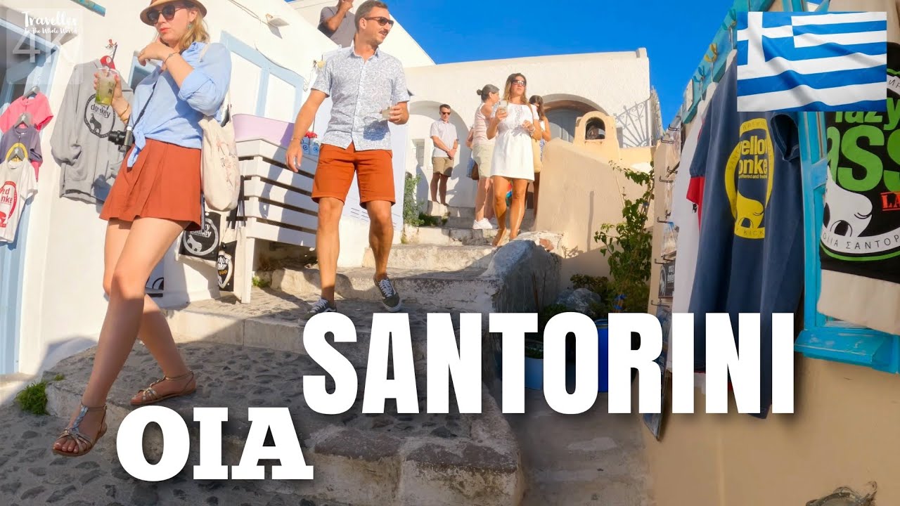 🇬🇷 Santorini Streets! Walking Tour Of OIA, SANTORINI, GREECE - 5K to 4K UHD - September, 2022