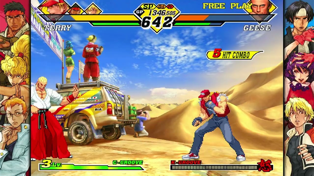 Capcom VS SNK 2: Mark Of The Millennium 2001 - Ryu, Ken, Terry Playthrough (Arcade Mode)