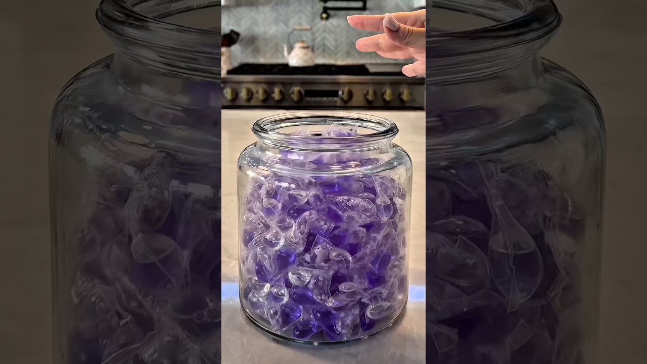 Purple Laundry Restock🪻🫧 #restock #asmr #organization #satisfying #clean #home #viral #shorts #fyp