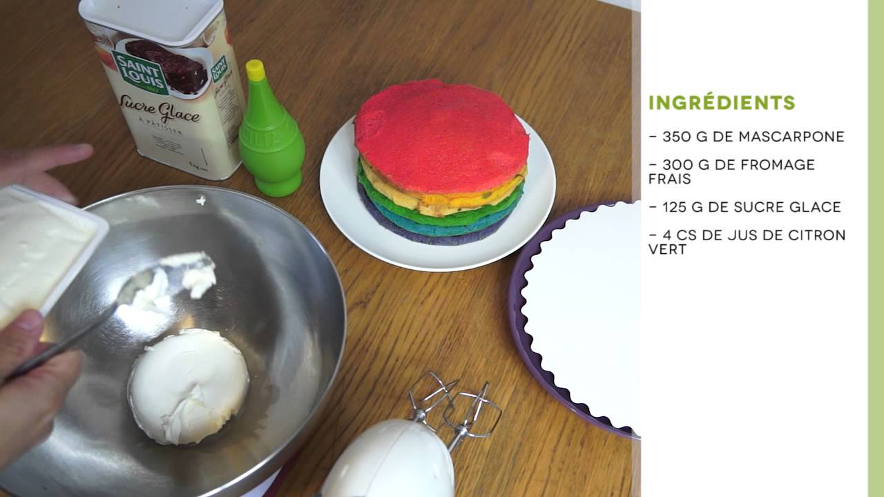 Recette facile du rainbow cake - Clickncook.fr