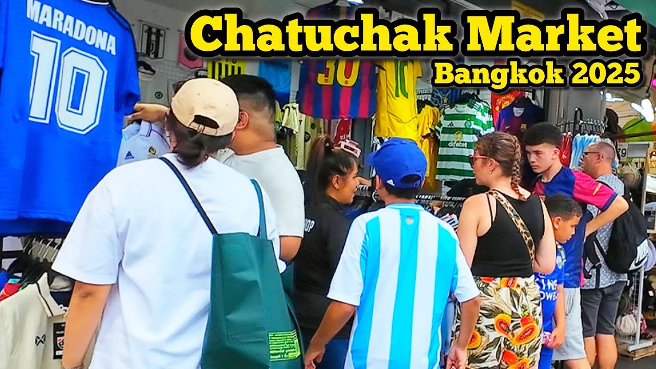Chatuchak Market The Largest Market in Bangkok Thailand ตลาดนัดจตุจักร​ ล่าสุด​​ 19/07/25