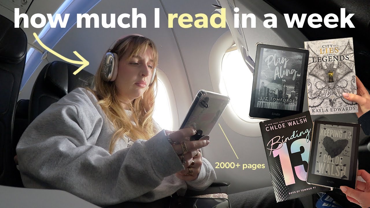 How much I read in a week *realistic as a fast reader* 📖🎧 TBR & kindle reading vlog