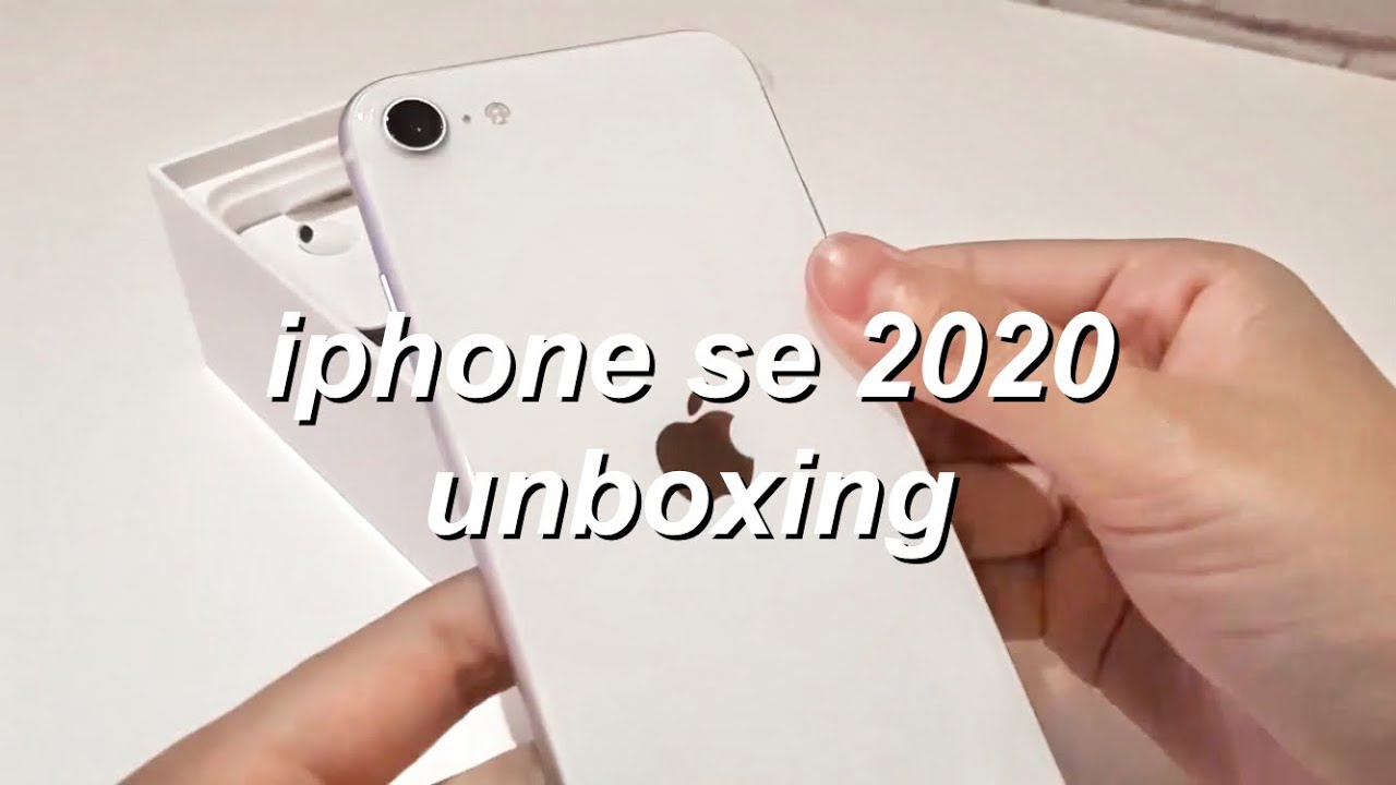 UNBOXING the new iPhone SE 2020 ☁✨