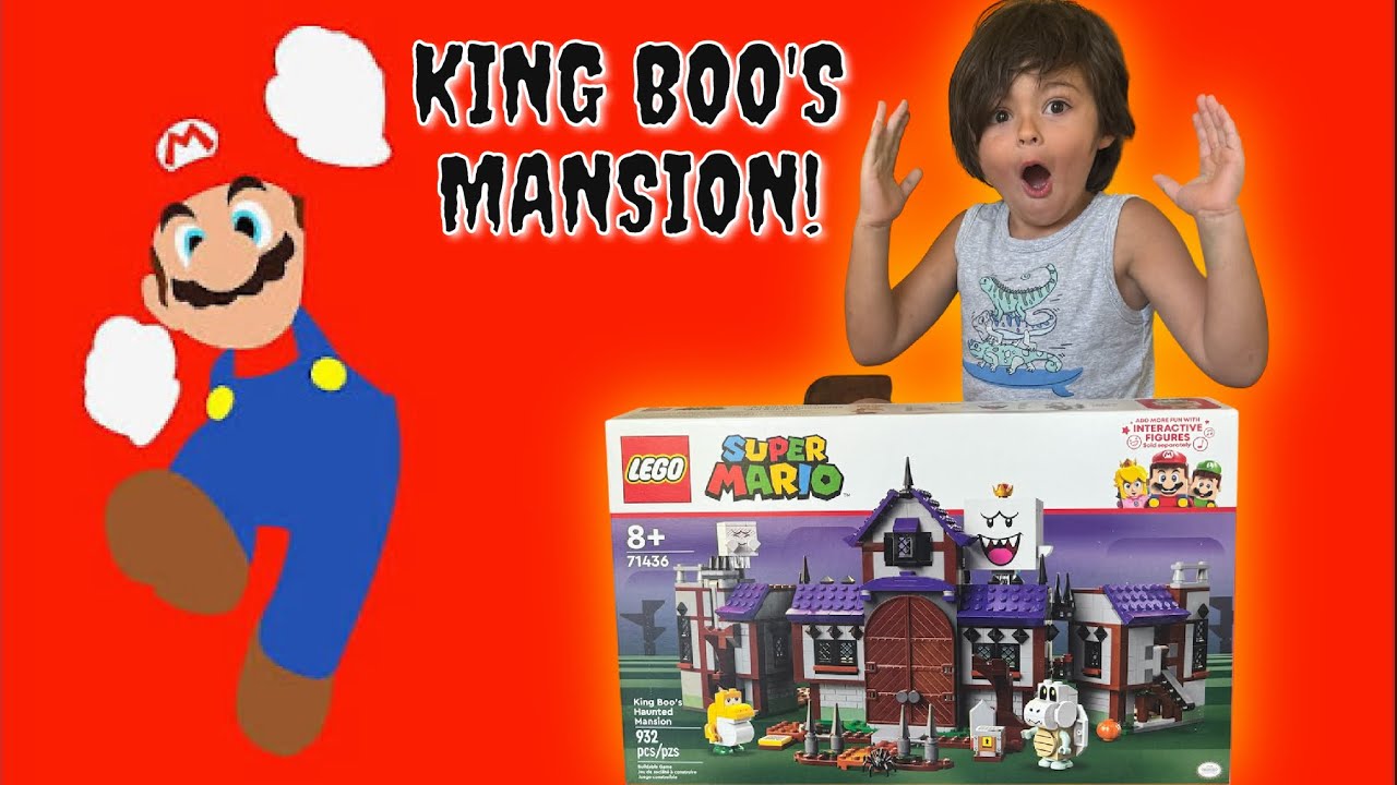 We Built SUPER MARIO LEGO King Boo's Mansion!