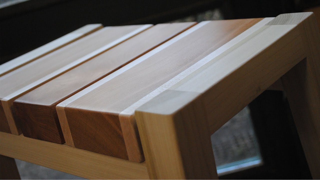 Making a workshop stool in European Poplar - A time-lapse video