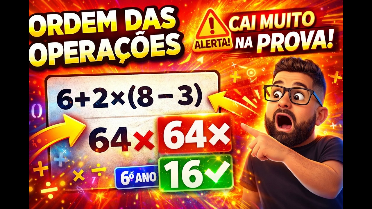 Ordem das Operações: Cai MUITO na Prova! (6º Ano)