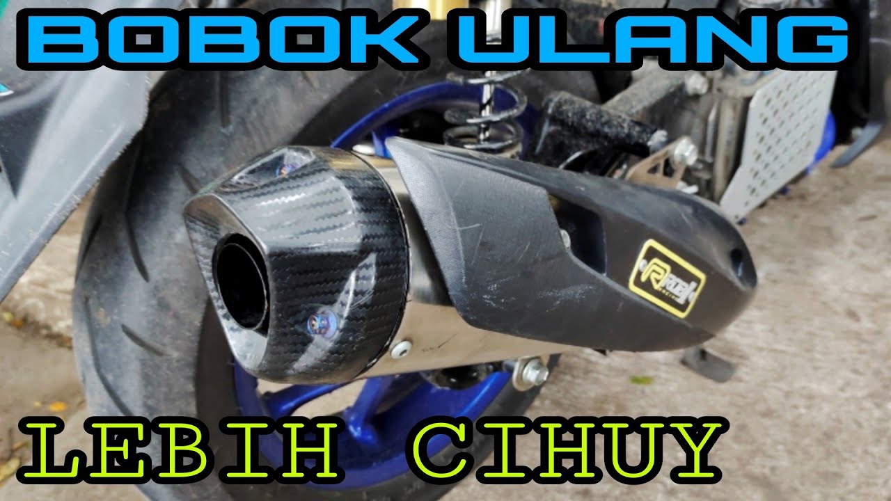 LEBIH NAMPOL ...! BOBOK ULANG KNALPOT ROB1 ORIGINAL DI MOTOR METIK YAMAHA AEROX 155
