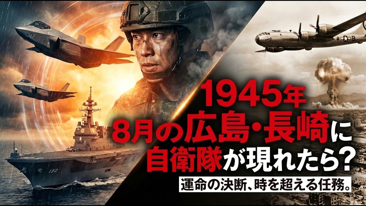 【衝撃】もしも1945年8月の広島・長崎に自衛隊が現れたら？【AIシミュレーション】