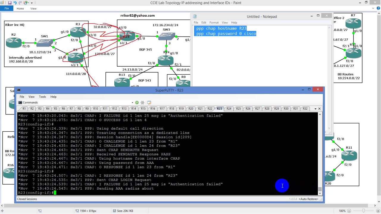 CCIE Labs   PPP, PPP Authentication with PAP and CHAP