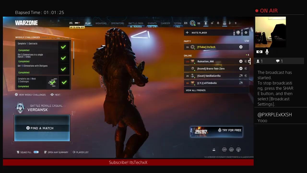 Weekend Warzone help me get to 200 subscribers!