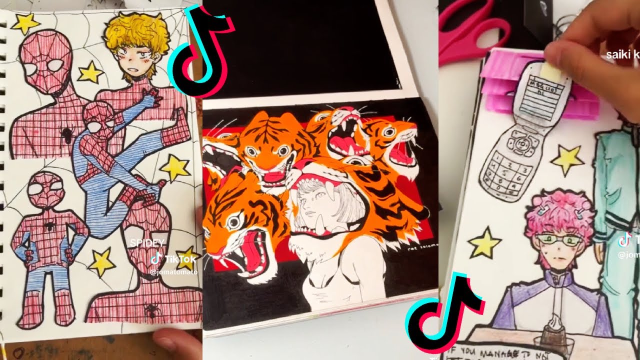 ART SKETCHBOOK 📖 TIKTOK compilation #23