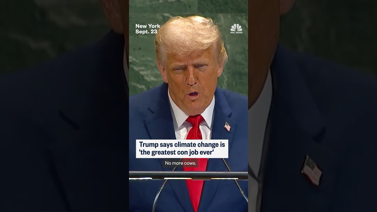 Trump says climate change is 'the greatest con job ever'
