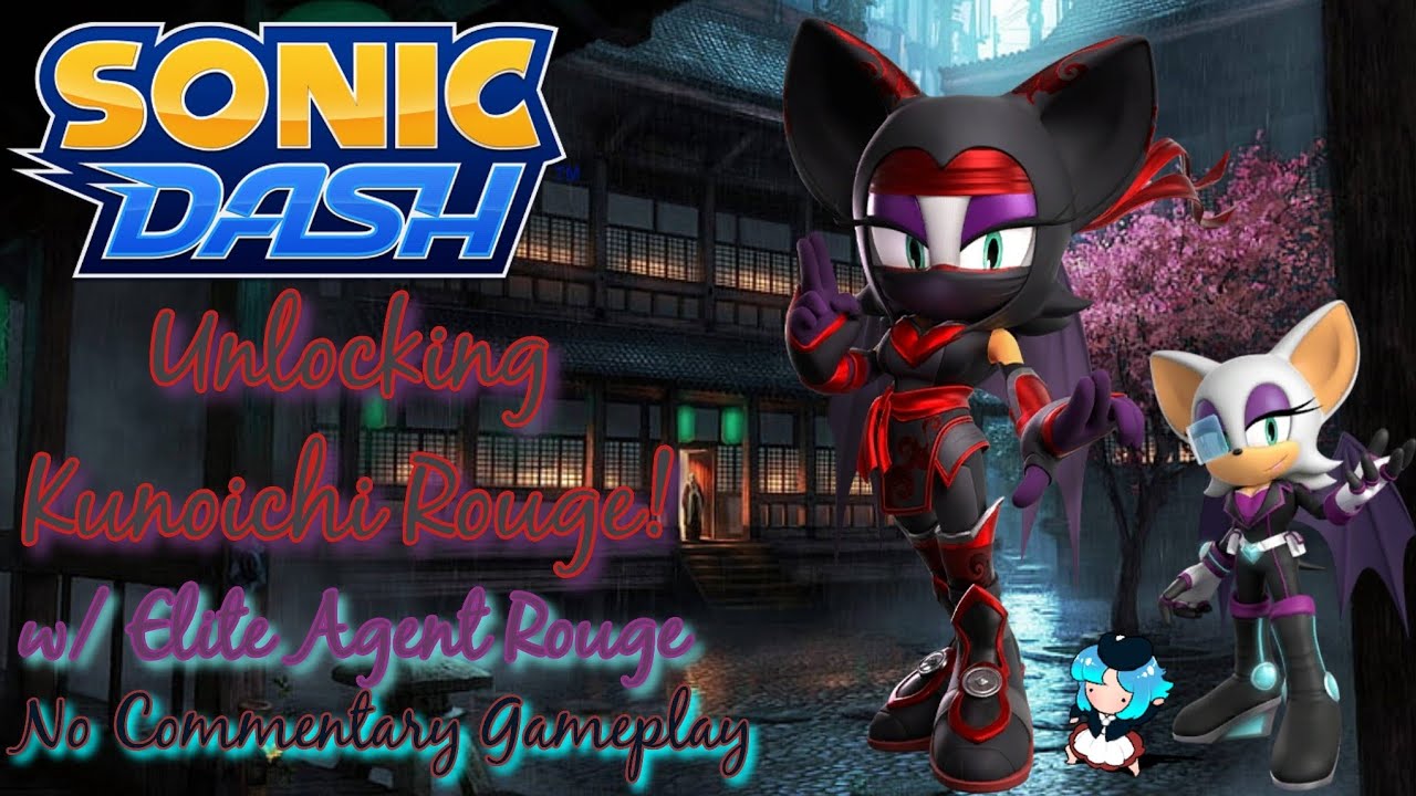 [No Commentary] Unlocking Kunoichi Rouge w/ Elite Agent Rouge in Sonic Dash!
