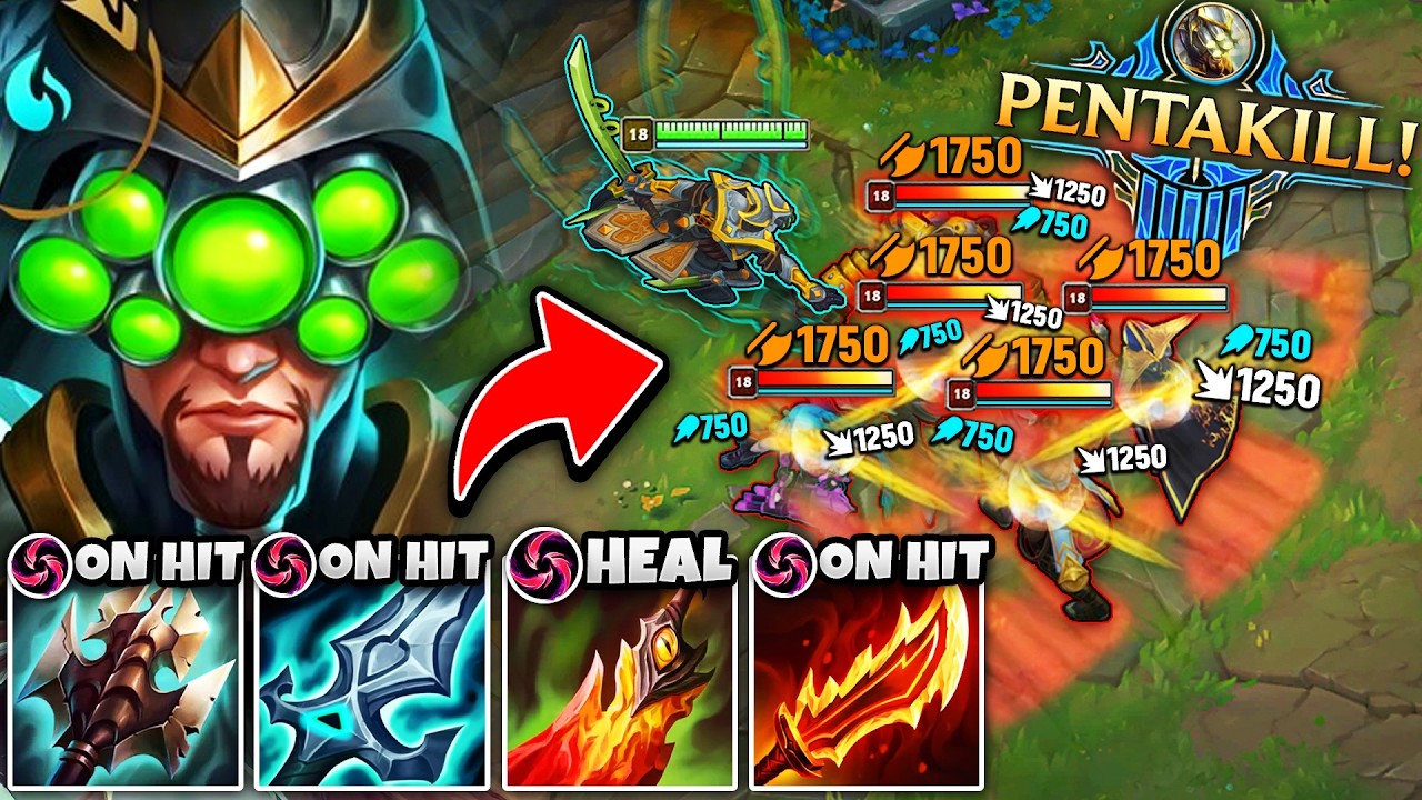 I COPIED THE RANK 1 MASTER YI BUILD AND OH MY GOD IS IT BROKEN... (1V5 PENTAKILL)
