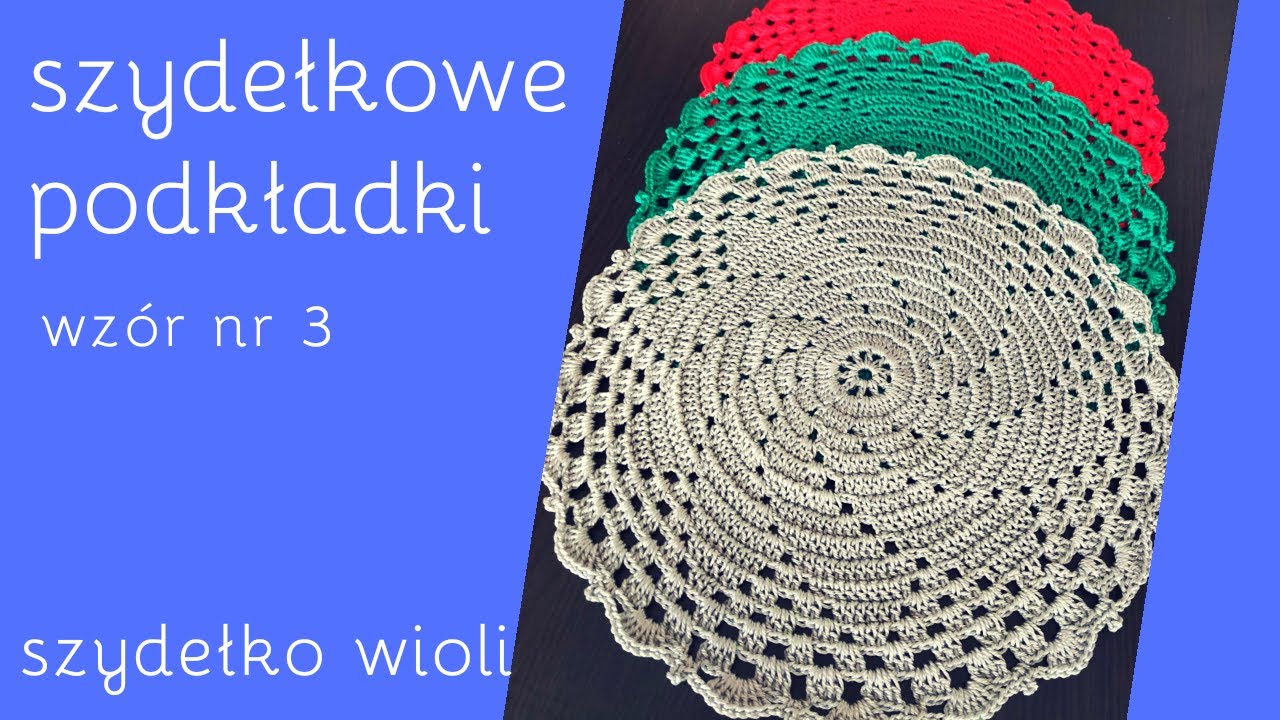 Szydełko Wioli  - nowy wzór podkładki/podkładka (wzór nr 3)/ crochet/crocheting