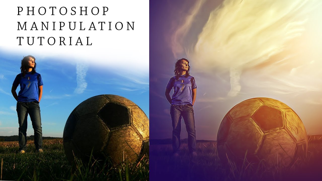 Photoshop Manipulation Tutorial | Football Soft Light Photo Effects