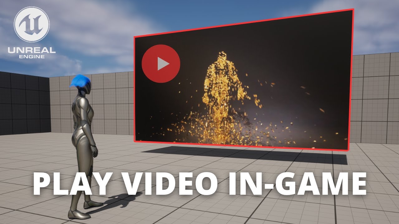 Как воспроизвести видео в игре в Unreal Engine 5