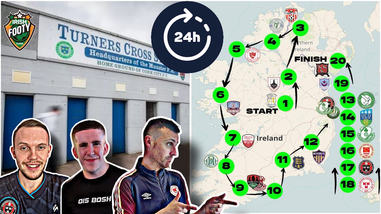 WE VISITED EVERY LEAGUE OF IRELAND STADIUM IN 24 HOURS 🤯🇮🇪⚽️