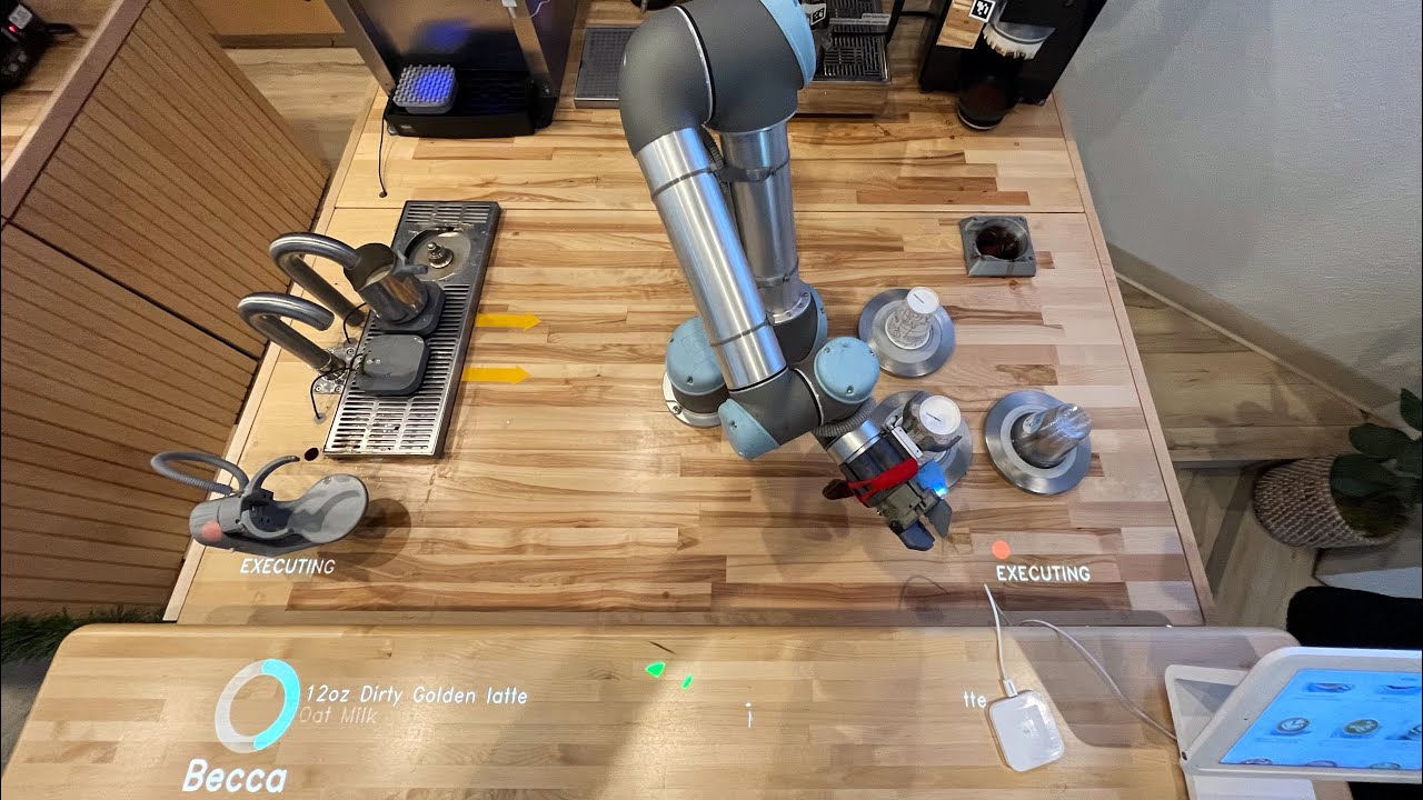 Artly AI (Artificial Intelligence) Automated Coffee Bar Barista Seattle Washington New Years 2023!