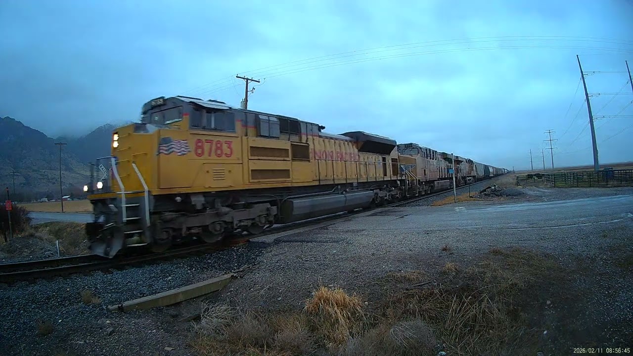 UP OGPD at UP Detector 28.1, the Call's Fort Crossing on the Ogden Subdivision, MP 28.5, part 1