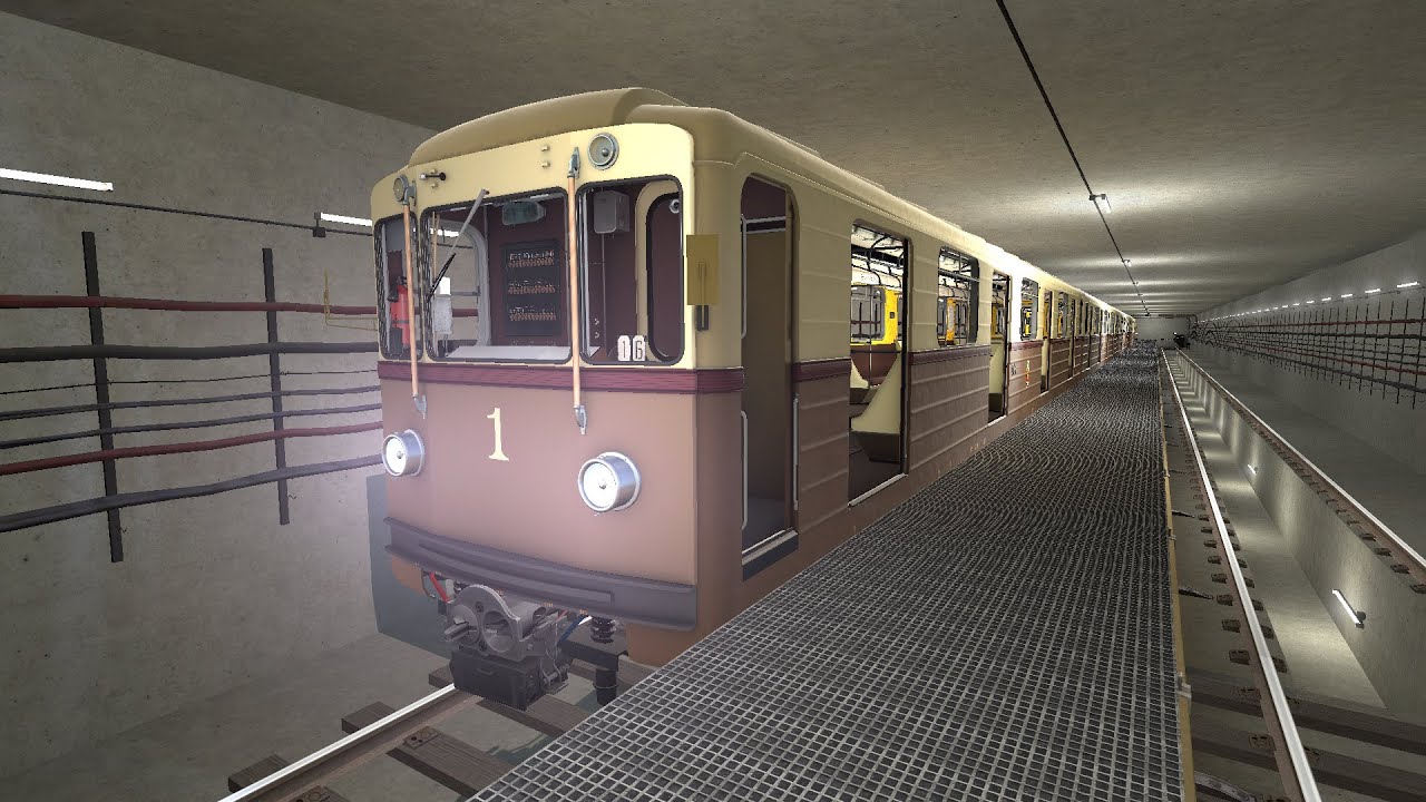 ПОЕЗДКА ПО КАЛИНИСКОЙ ЛИНИИ НА 81-717.5А !      garry's mod metrostroi
