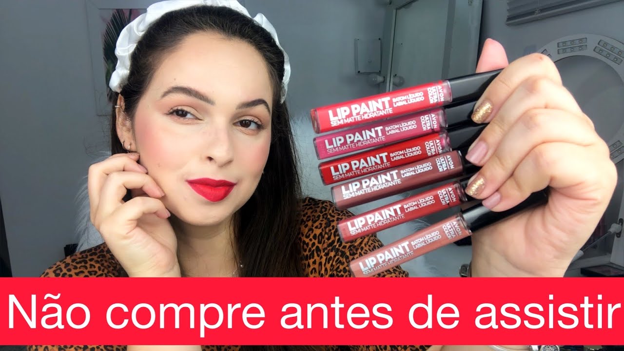 Batom LIP PAINT AVON Todas as Cores | Sandy Lessa❤️