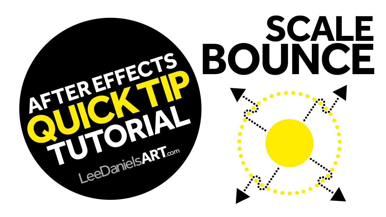 After Effects Tutorial | QUICK TIP | Scale Bounce