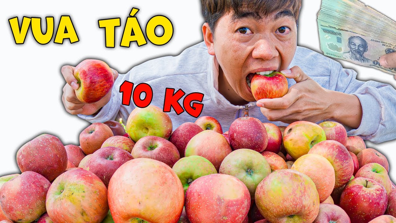 Thái Chuối Thử Thách Người Cuối Cùng Ngừng Ăn Táo Khổng Lồ nhận 500$