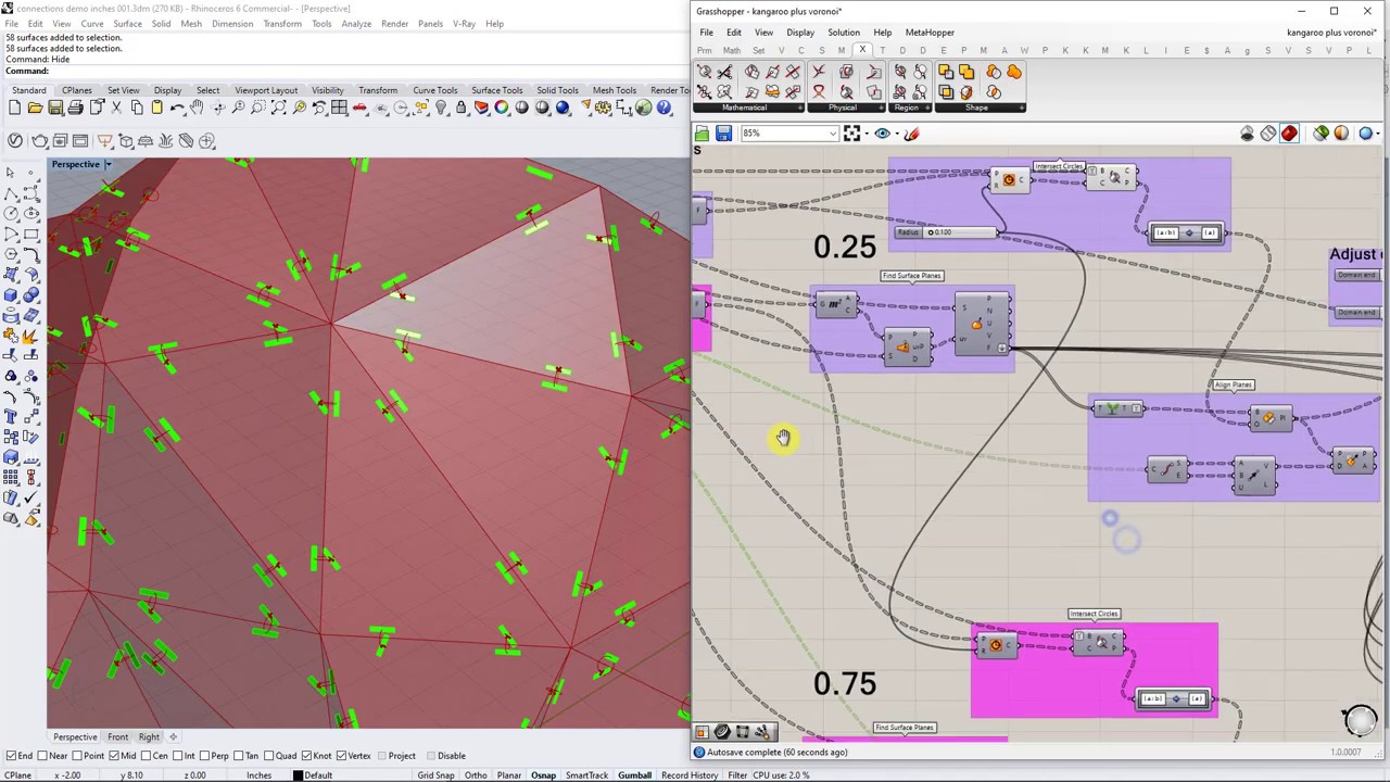 ARCH 231 - Digital Fabrication Connections for Surface Panels (in Grasshopper)