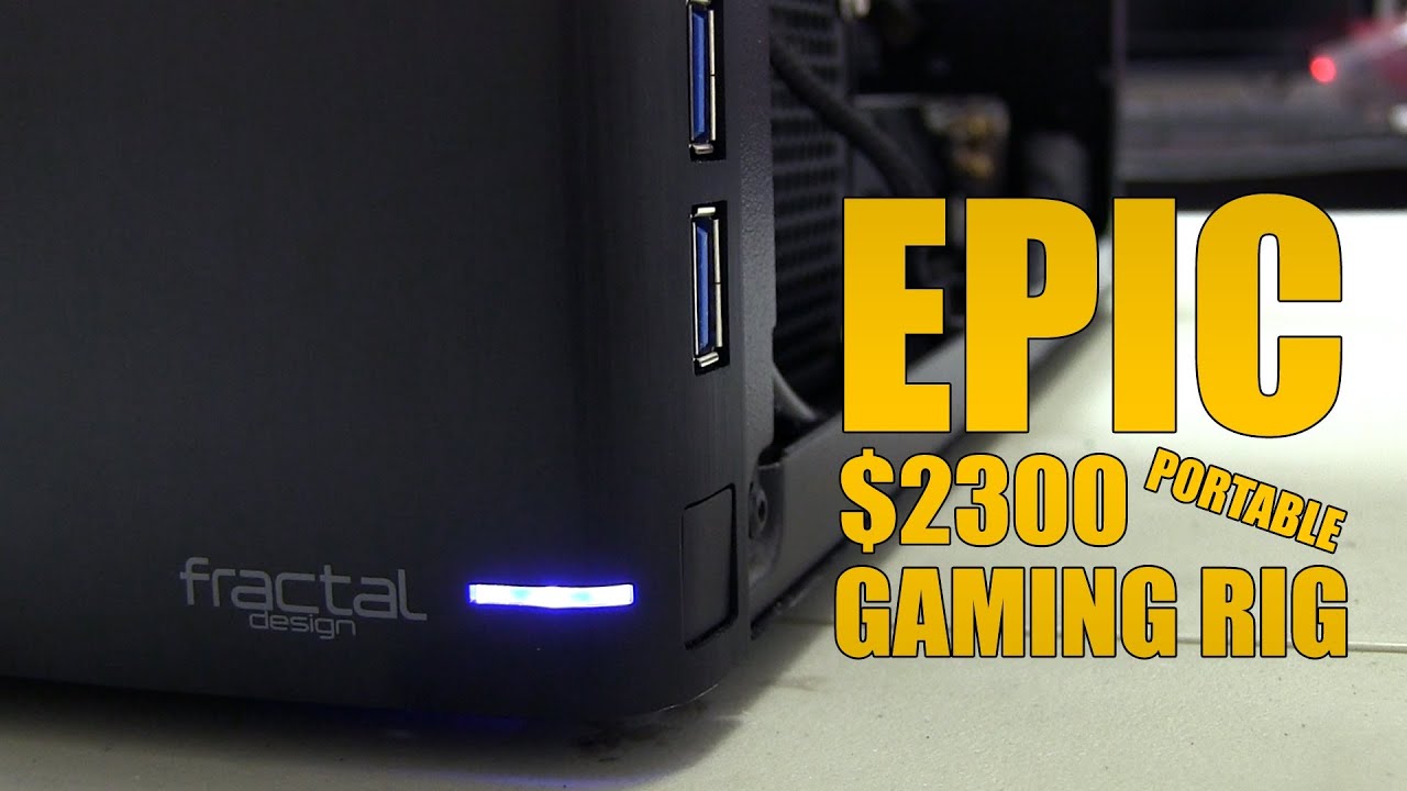 Epic $2300 Portable Gaming PC - Time Lapse Build