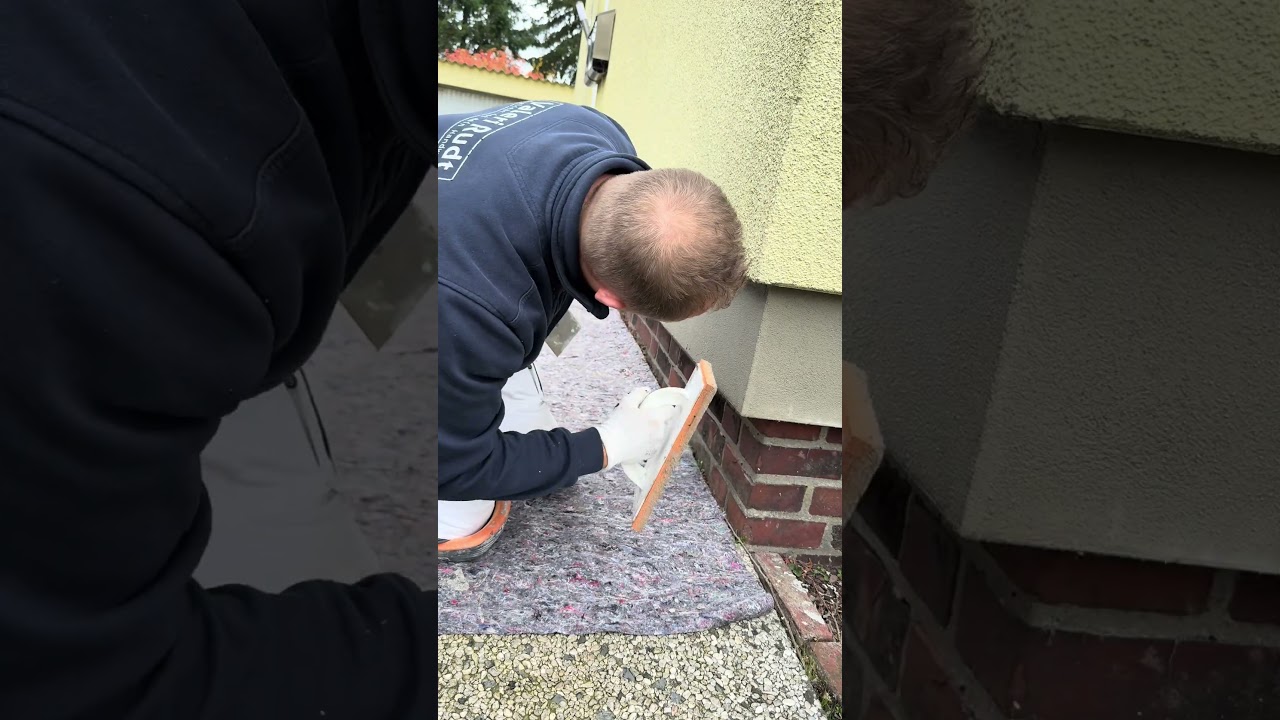 Sockel filzen 🚧(-Werbung-) #baustelle #umbau #handwerk #maler #handwerker