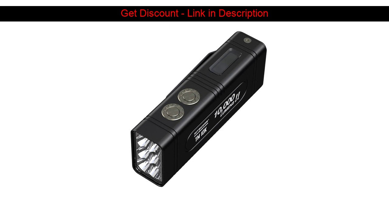 New  Wholesale NITECORE TM10K Rechargeable Hight Light 10000LM CREE XHP35 HD LED Flashlight Built-I