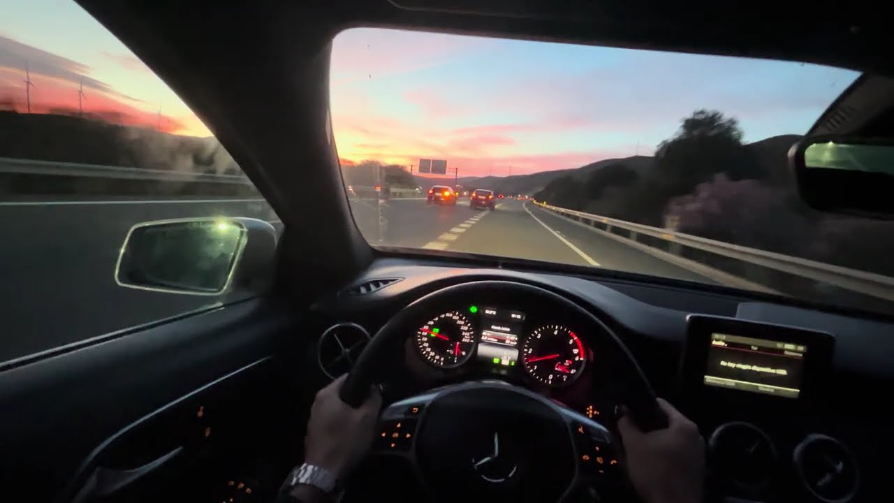 POV Drive Spain Granada Road | Relaxing Scenic Route (4K)