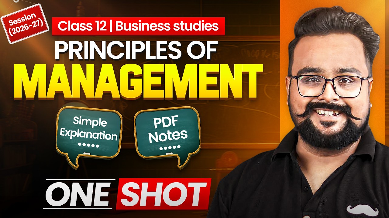 Principles of Management Class 12 Business Studies One Shot | by Gaurav Jain