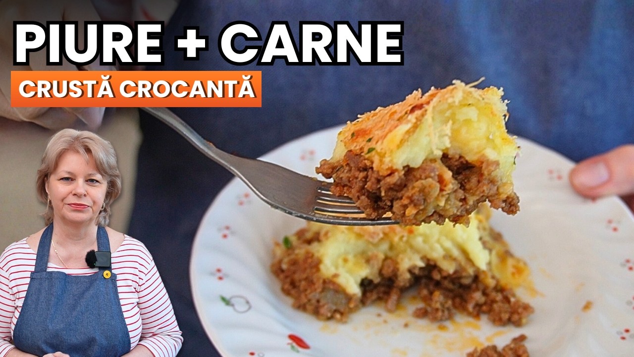 Ce gătești pentru prânz din cartofi și carne tocată – Plăcinta ciobanului la cuptor!