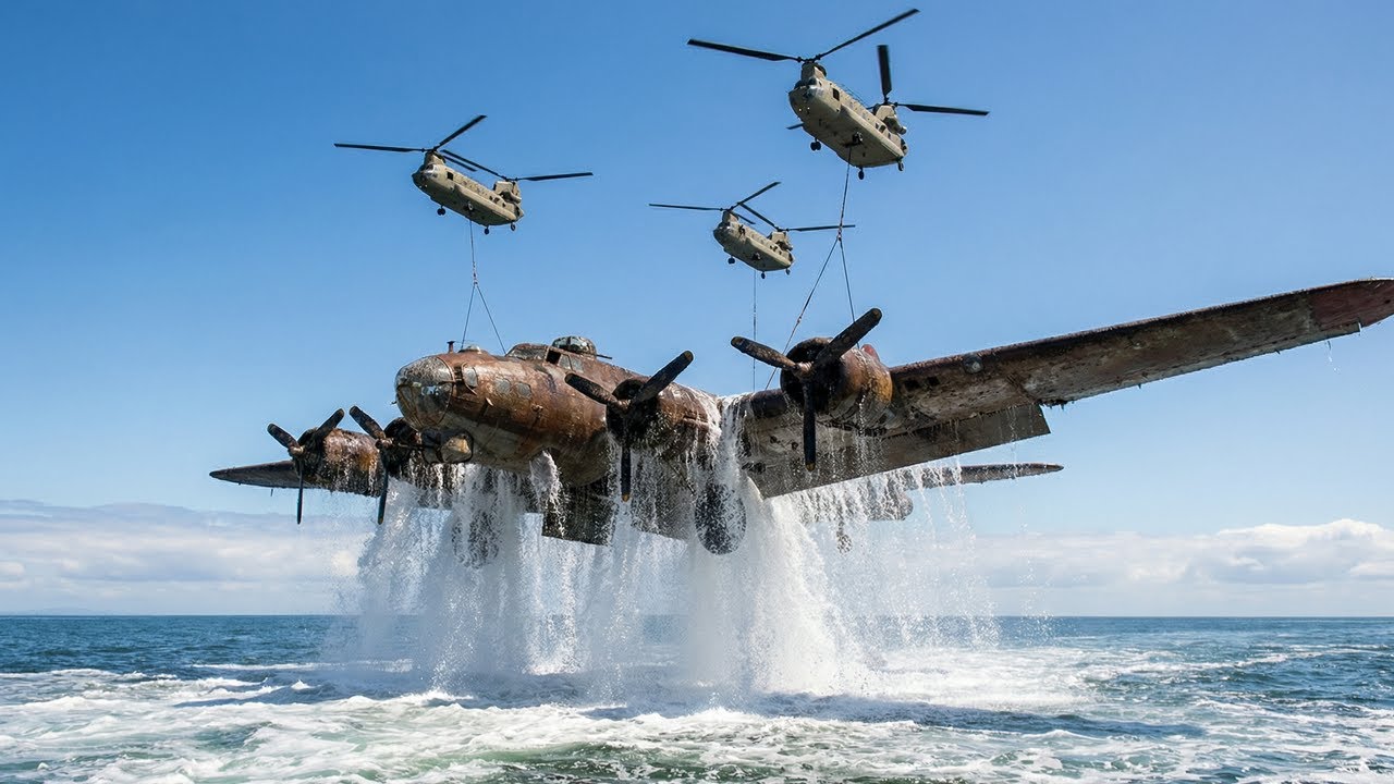 Total Rebuild: Salvaged B-17 Flying Fortress Restoring a Deep Sea B-17 Restoring a Sunken B-17