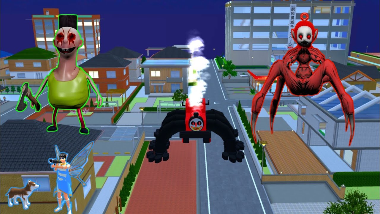 MonsterCharlieChoCho and Hamood Habibi, along with spider, were caught on CCTV attacking Sakura City