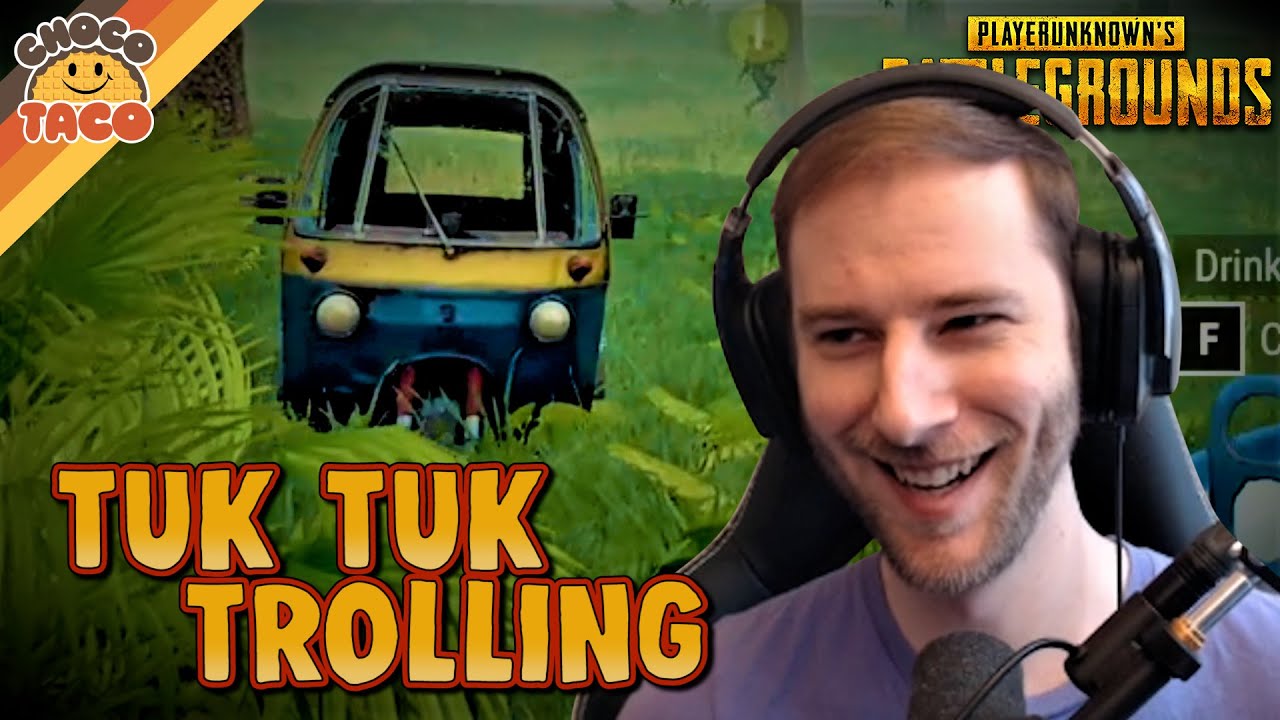 Tuk Tuk Trolling with WackyJacky101 - chocoTaco PUBG Duos Gameplay