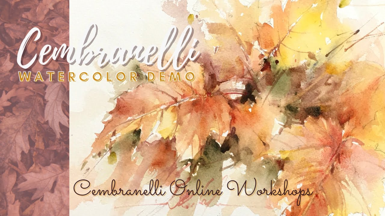 Watercolor/Aquarela - Demo - Fall Leaves