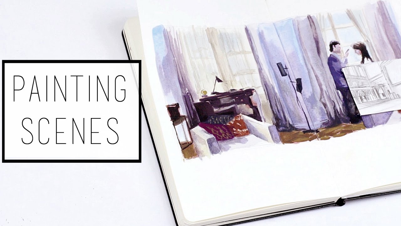 Painting a Scene · 30 Ways to Fill a Sketchbook · SemiSkimmedMin