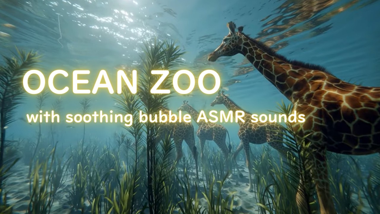 【COLORFUL AI MUSIC】 Ocean Zoo: 60 Mins of Aquatic Calm & Gentle Bubbles 🐬🌙