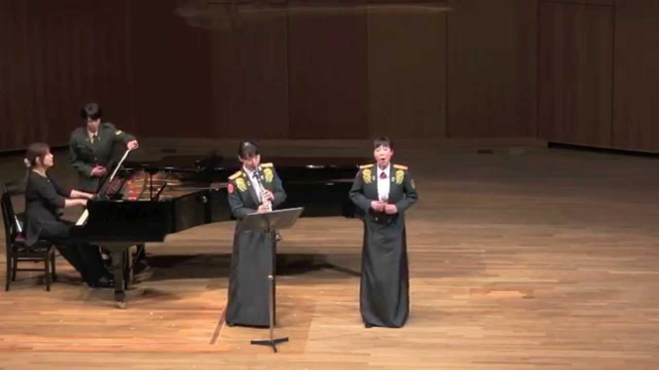 シューベルト　 『岩の上の羊飼』　陸自の歌姫 鶇 真衣　 陸上自衛隊中部方面音楽隊