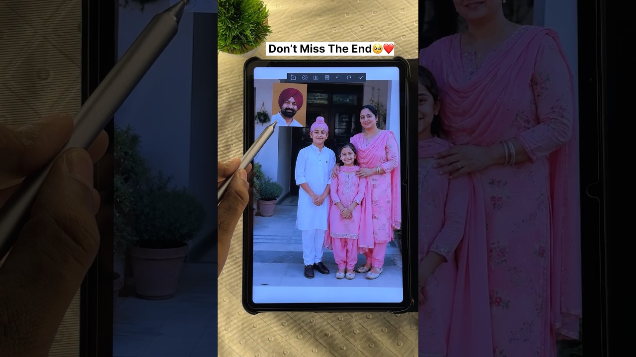 Best surprise gift for sister 🥺❤️ | Digital Merge | Family Photo Merge #shorts #merge #digitalart